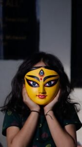 Girl Wearing A Mask