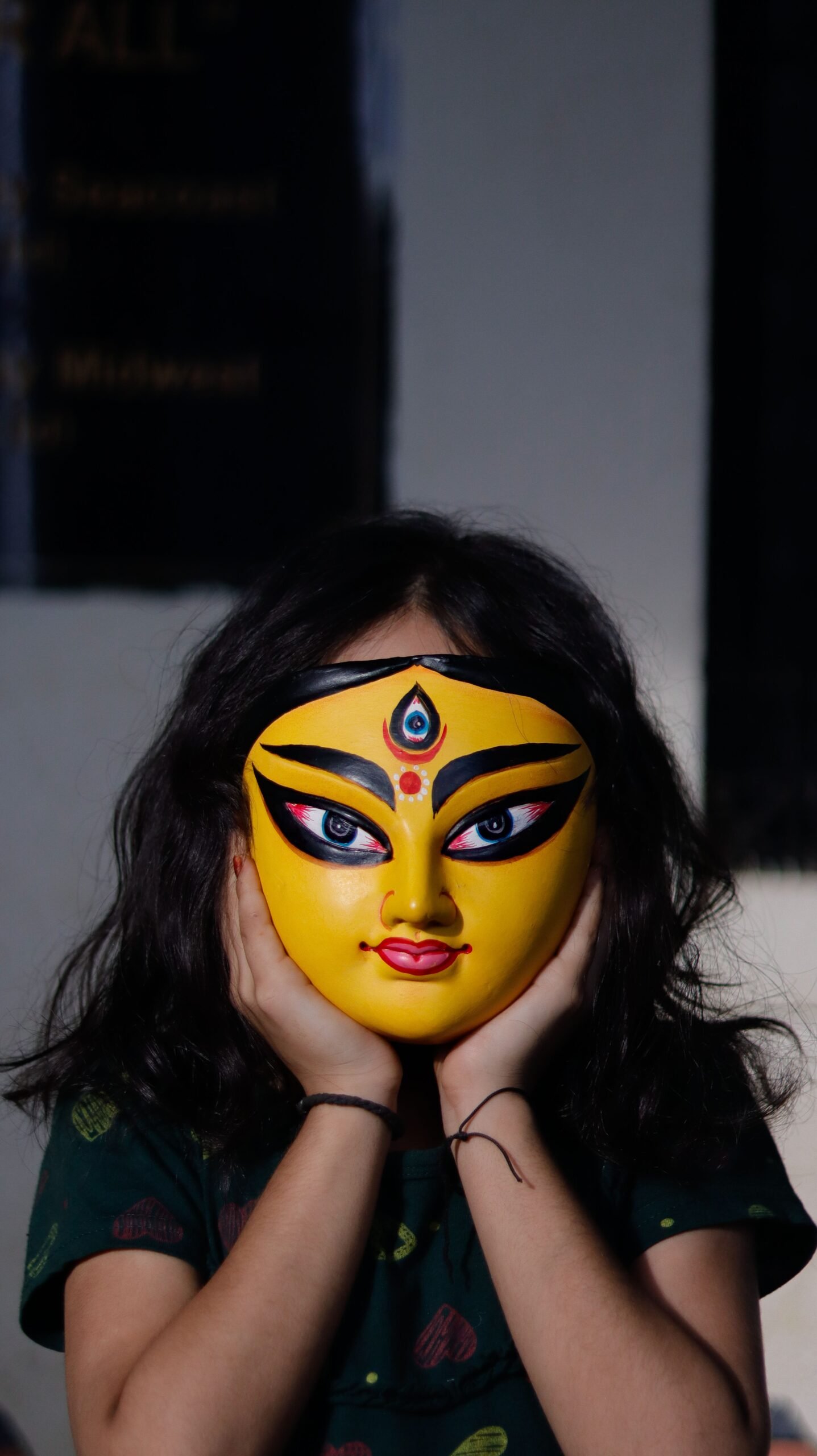 Girl Wearing A Mask